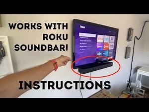 ★★★★★ Sound Bar Bracket for Universal Mounting of Sound Systems under TV - Roku Instructions