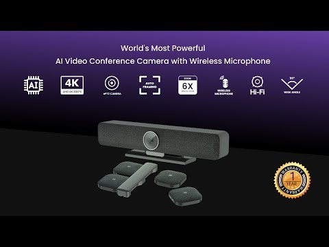 InfinityPro Video Bar: World's First AI-Enabled Camera with Integrated AI Wireless Microphone