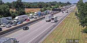 I-65 southbound lanes reopened after afternoon fire