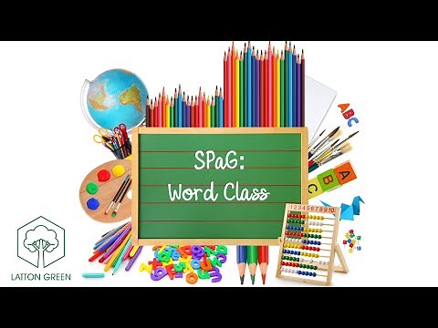 SPaG - Identifying Word Classes in a Sentence