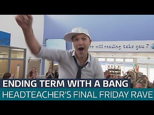 And the lesson today is how to party! Headteacher ends term with a rave