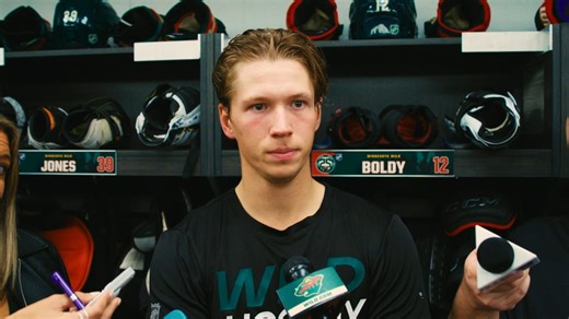 Boldy Postgame vs. Winnipeg 10/28