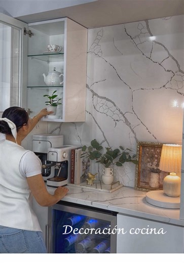 Decora conmigo - Estación del café #kitchendecor #coffee #decoration #makeover #ideas