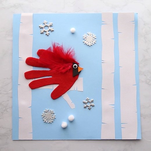 131K views · 576 reactions | HANDPRINT CARDINAL ❤️ https://www.thebestideasforkids.com/handprint-cardinal/ | The Best Ideas for Kids | Facebook