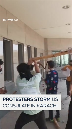 At least six people have been killed in violent clashes with security forces after hundreds of protesters stormed the US Consulate in Karachi, Pakistan, on March 1. The unrest follows the killing of Iran’s Supreme Leader, Ali Khamenei, during joint US-Israeli strikes, sparking waves of anti-US demonstrations and heightening regional tensions. | TRT World
