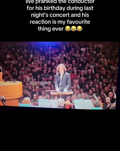 Hilarious Conductor Birthday Prank at Orchestra Concert