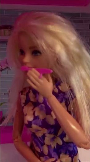 Barbie and Ken at Barbie Dream House: Morning Routine #shorts
