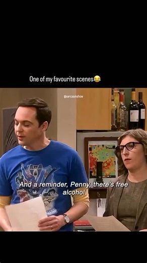 Sarcasmshow on Instagram: "This scene is from the TV show “The Big Bang Theory,” Season 12 Episode 24: “The Stockholm Syndrome” (series finale, aired May 2019). It’s where Penny reveals her pregnancy on a plane to Stockholm. Facts: - Viewed by 18.5M people. - Actor Johnny Galecki (Leonard) was expecting a child in real life during filming. - Sheldon references the movie “Outbreak” in his panic. - The episode ties into “Young Sheldon” with a Nobel montage."