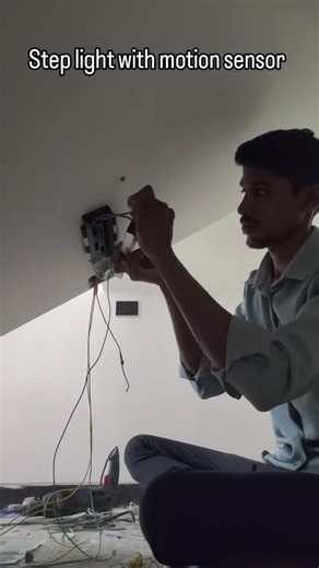 #ligthing #step #sensor #walldesign #electrical