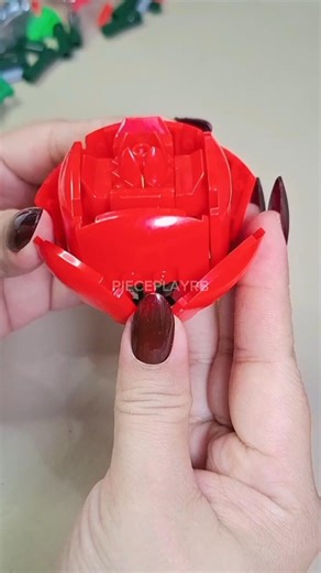 “Preparing the Second Rose Petal | Step-by-Step Build Process”#brick #redrose #lego