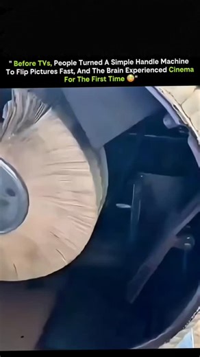 Krishna Verma on Instagram: "ofc_curiosity007 Before screens and streaming, motion was born from patience, gears, and human curiosity + Long before televisions existed, people experienced moving images by turning a simple hand-cranked device. Machines like the zoetrope and phenakistoscope flipped illustrated frames so quickly that the brain stitched them into motion. This worked because of persistence of vision-the brain briefly holds each image, blending them into a continuous scene. For the fi