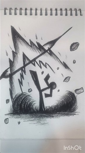 🔥 Epic Stickman Charcoal Drawing! 🎨🖤 #shorts #art