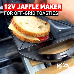 1.1M views · 2.5K reactions | The KickAss 12V Jaffle Maker makes golden, gooey toasties a reality no matter where you are. Perfect for camping, road trips, or off-grid adventures. 索 | KickAss Products | Facebook