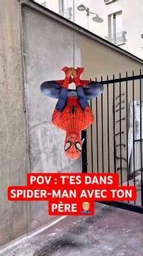 POV: YOU’RE IN SPIDER-MAN WITH YOUR DAD 🤦🏼‍♂️ #humor #dad #funny #sketch #sister #spiderman