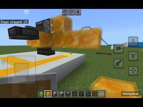 How to make a redstone honey block plane in MC 1.21