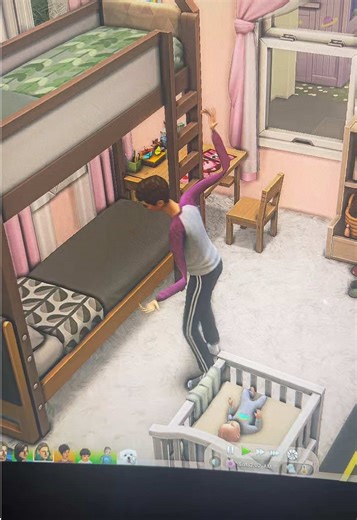 Why is my child sim stretched like that 😭😭😭😭 #sims4 #fyp #foryoupage #sims4tok