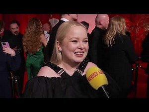 Nicola Coughlan speaking Irish 😍| Gaeilge ag Banríon Bridgerton? 💚 | IFTAs Red Carpet 2025