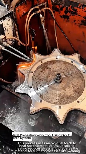 Metal Preheating Work Tool Using Oxy Fuel Torch System #worktool