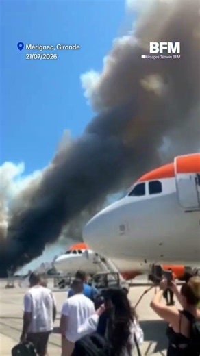 Gironde: fire breaks out in Mérignac near the airport