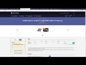 11th OCT 2020 BZ vs PCpartpicker: 2x8GB DDR4 memory kits worth buying.