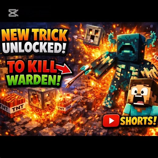 New trick unlocked too kill Warden in Minecraft|RA_Gaming #minecraft #fypシ゚viral
