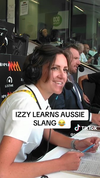 Izzy Learns Aussie Slang on Triple M Cricket