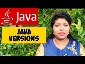 Java Programming # 7 - Java Versions || java by sudha || java tutorial