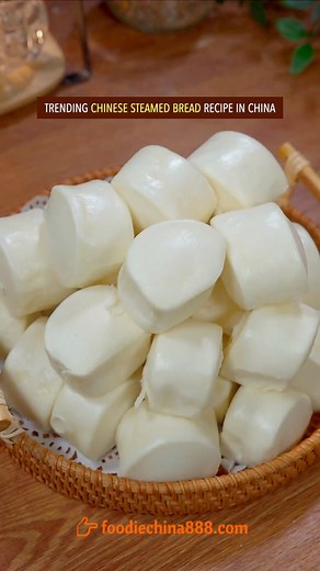 Trending Chinese steamed bread recipe in China. Do u want to try? #recipe #cooking #chinesefood #mantou #dimsum #bread #comfortfood | foodiechina888