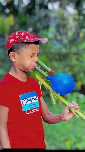 Creative Palm Tree with Bamboo and Colour Balloon Toys #toys #art #bamboo