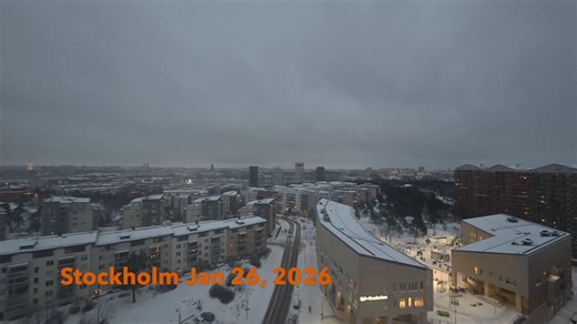 斯德哥尔摩冬季日出