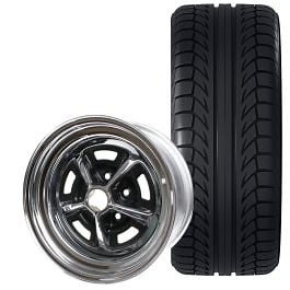 Magnum 500 Wheel And Tire Package 15"X7"/15"X8" Mustang 1965-1973