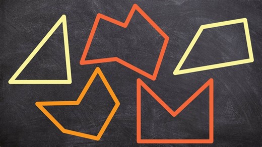 What is the difference between concave and convex polygons?