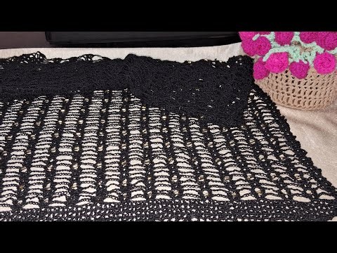 Crochet lace top (WIP) #crochetlace #crochettop #livestream #fyp
