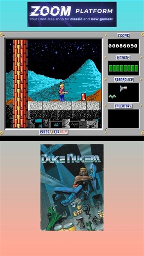 A Short Review of Duke Nukem 1 (1991) PC/Zoom Platform #retro #pc