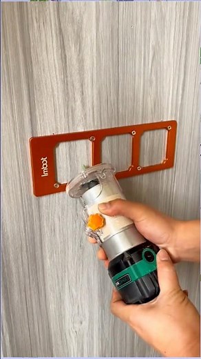 part34#How to install and usethe edge trimming machine⚙️template#Share good tools#pattern#wood😱#tool