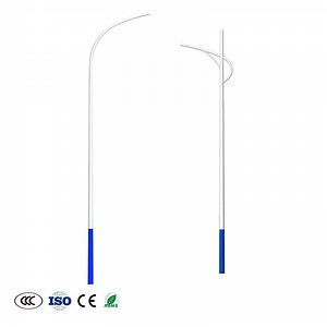 [Hot Item] Galvanized Steel Tapered Octagonal Solar Street Light Pole 8m Design in China Factory