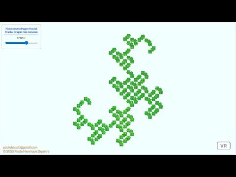 Fractal dragão do Sólido de Escher / Escher solid dragon fractal