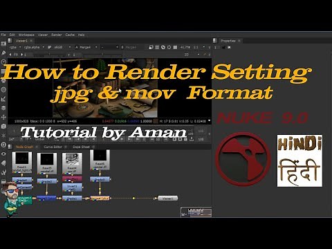 How to render Setting jpg and mov format in NUKE 9 Tutorial | How to render in Nuke using Write Node