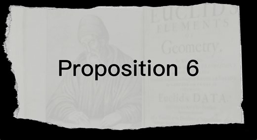 Euclid's Elements - book 1: proposition 6 #mathematics #math #geometry