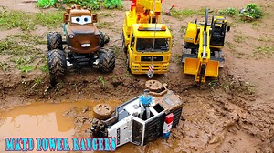 168K views · 3.6K reactions | Join our group:MKTD Power Rangers Join our group: https://www.facebook.com/groups/870040830541733 Big excavator truck rescue police car and small excavator | MKTD Power Rangers | Facebook
