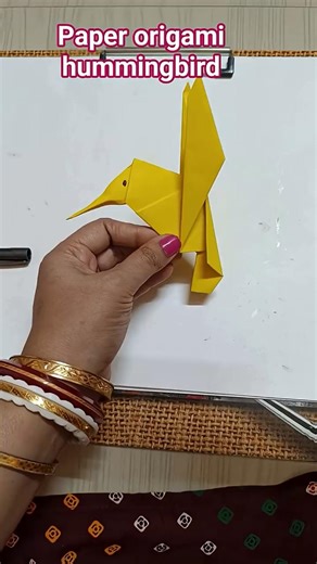 Quick Origami Hummingbird: Paper Folding for Beginners!