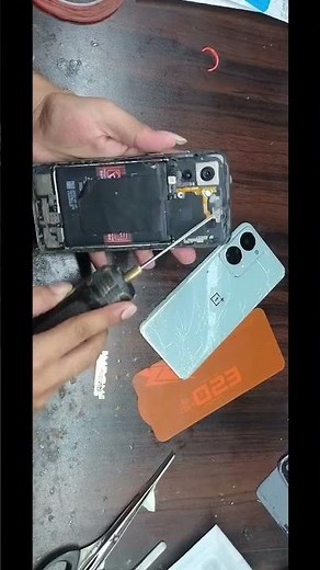 one plus nord 2t back glass change only 200 rs #oneplusnord #mobilerepair #oneplus #vlog #viral