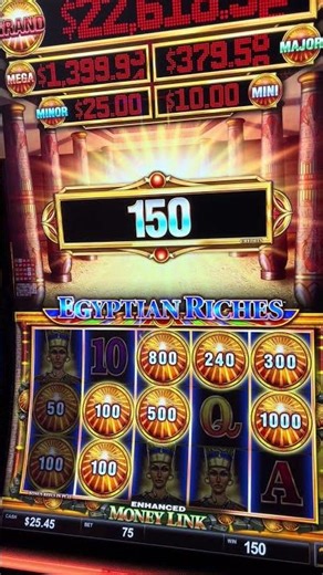 tiny bonus on money link Egyptian Riches slot machine