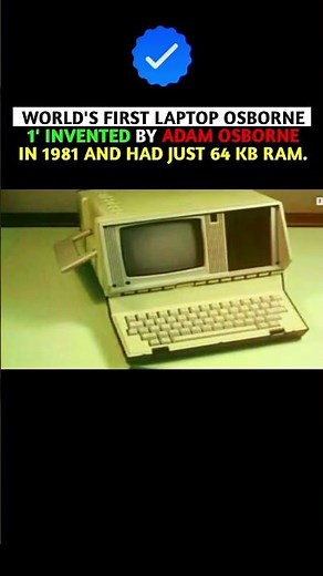 World’s First Laptop Had Just 64KB RAM 💻😮