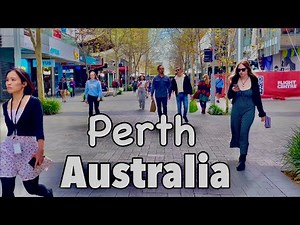 Perth city centre Australia 🇦🇺| 4k walking tour of Perth Western Australia | UHD 60fps