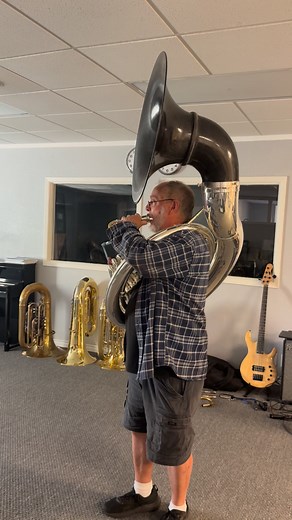 3.8K views · 62 reactions | More carbon fiber sousa bells! Testing new bells with Carl kleinsteuber. The carbon fiber bell weighs only 1.8 lbs. They project and play great!! These are available to order! only a 4 to 6 week wait. https://butlertrombones.com/sousa/ | Butler Trombones | Facebook