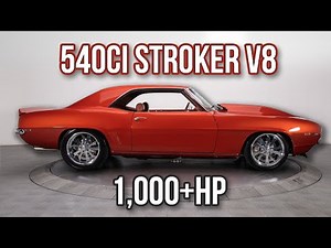 1,000+hp Capable 1969 Camaro Resto-Mod ProCharged 540 Stroker V8 5-speed - FOR SALE - 137252