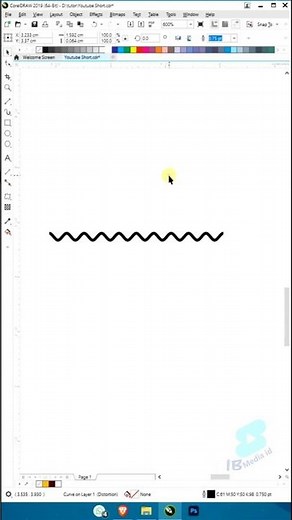 Membuat Garis Bergelombang | CorelDraw