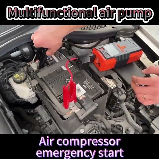 5-In-1 Multifunctional Air Compressor, Battery Jump Starter & Inflator