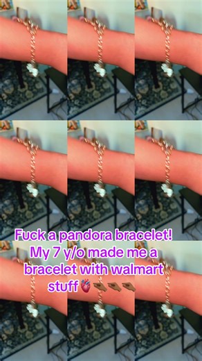 DIY Bracelet Made from Walmart Supplies by My 7-Year-Old
